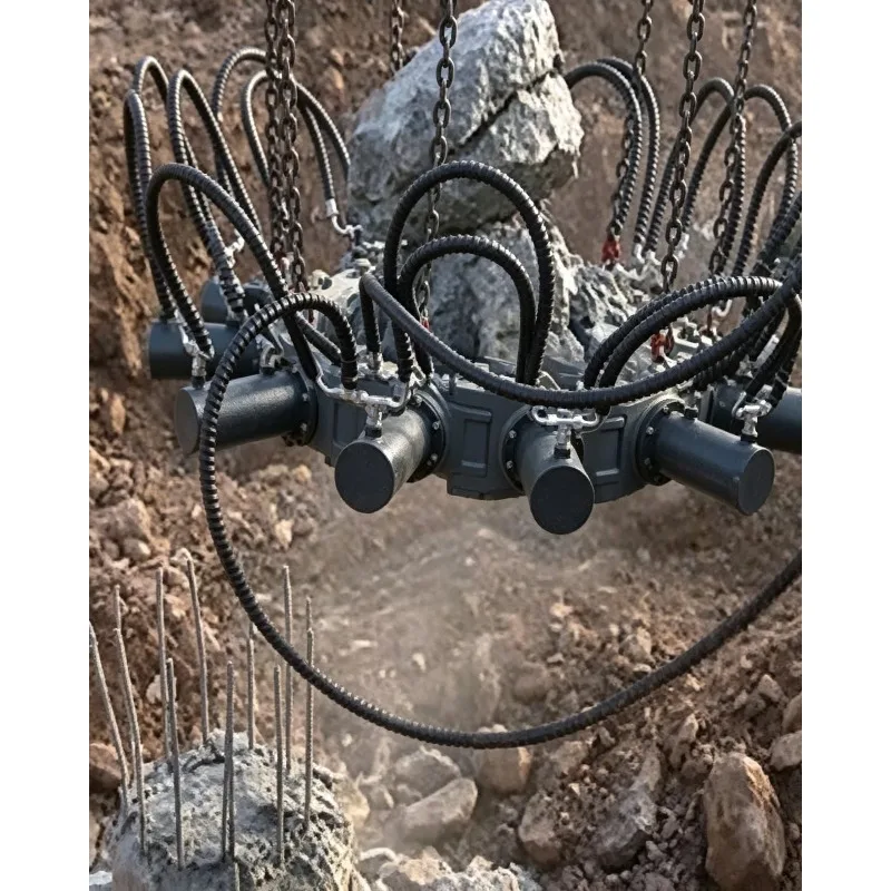 Adjustable Efficient Concrete Pile Head Cutter Round/Square Hydraulic Concrete Pile Breaker Excavator Mounted Pile Cutter