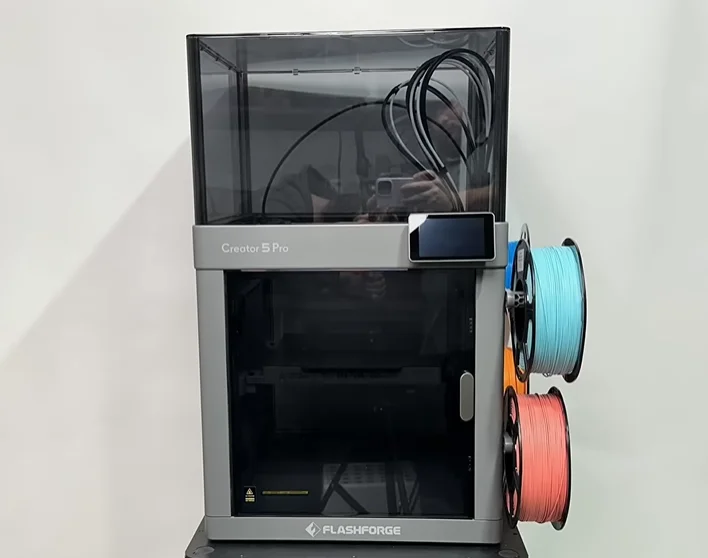 2026 New Flashforge Creator 5 Pro 4-Nozzle Industrial 3D Printer with Active Chamber Heating 256*256*256mm Flashforge C5 & C5Pro