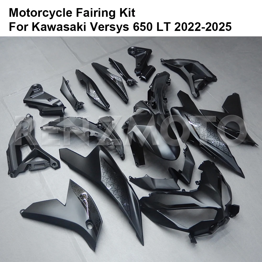 Motorcycle Fairing Injection Mold Painted ABS Plastic Bodywork Kit Set For Kawasaki Versys 650 LT 2022- 2025 Accessories