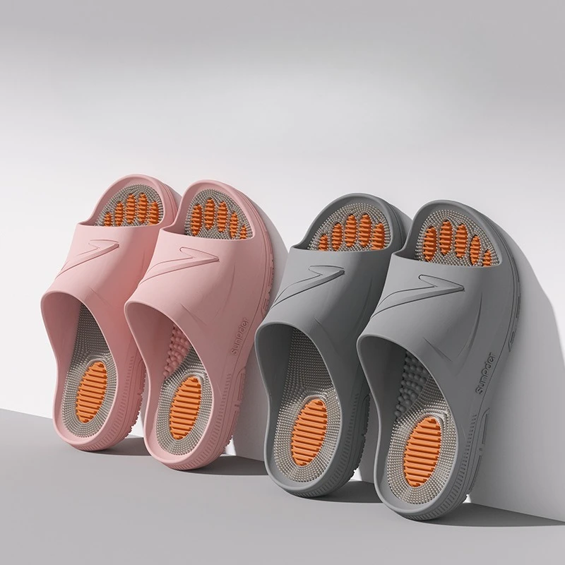 

Summer massage granular non-slip breathable home slippers,soft and skin-friendly cushioning rebound three-dimensional polka