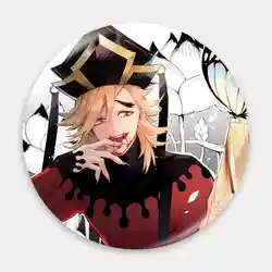 Douma Kimetsu no Yaiba Anime Character Badge Brooch anchor Peripherals Pin Children's gift Hat Accessories 75mm Creative DIY