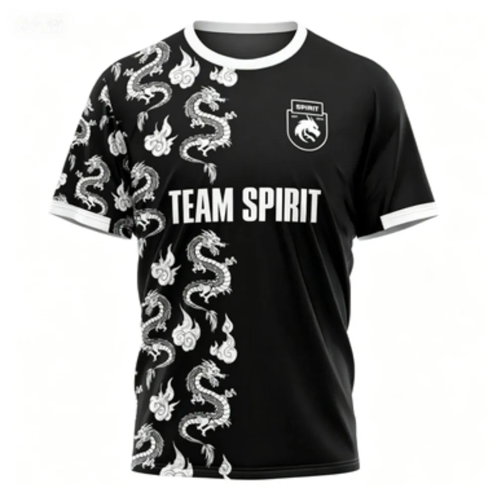 2026 New Team Spirit Jerseys Fashion Game Esports Player Donk Uniform Jersey Clothing Men Dragon Design Fans T-shirts