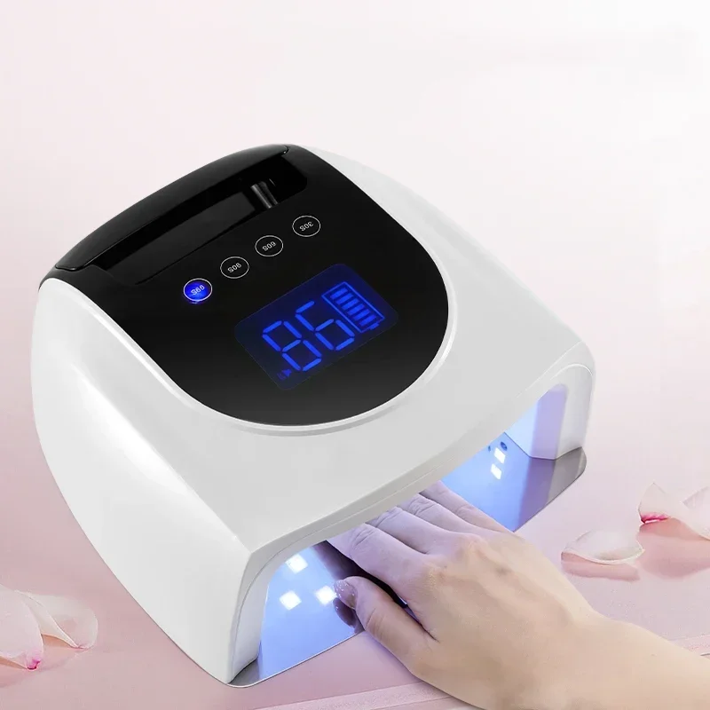 New Arrival 96W Rechargeable Nail UV Lamp Gel Polish Dryer Wireless LED Light for Nails Cordless Nail Art Lamp 42 Led Lamp Beads