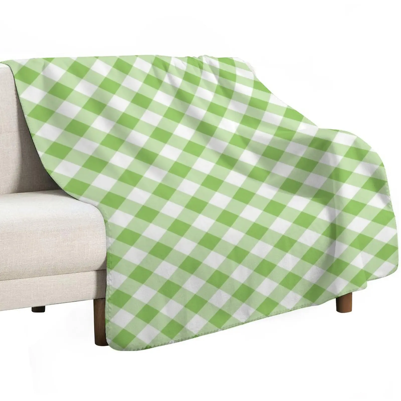 Green Gingham Check Throw Blanket warm winter Flannel Blankets For Bed Cute Summer Beddings Sofa Throw Blankets