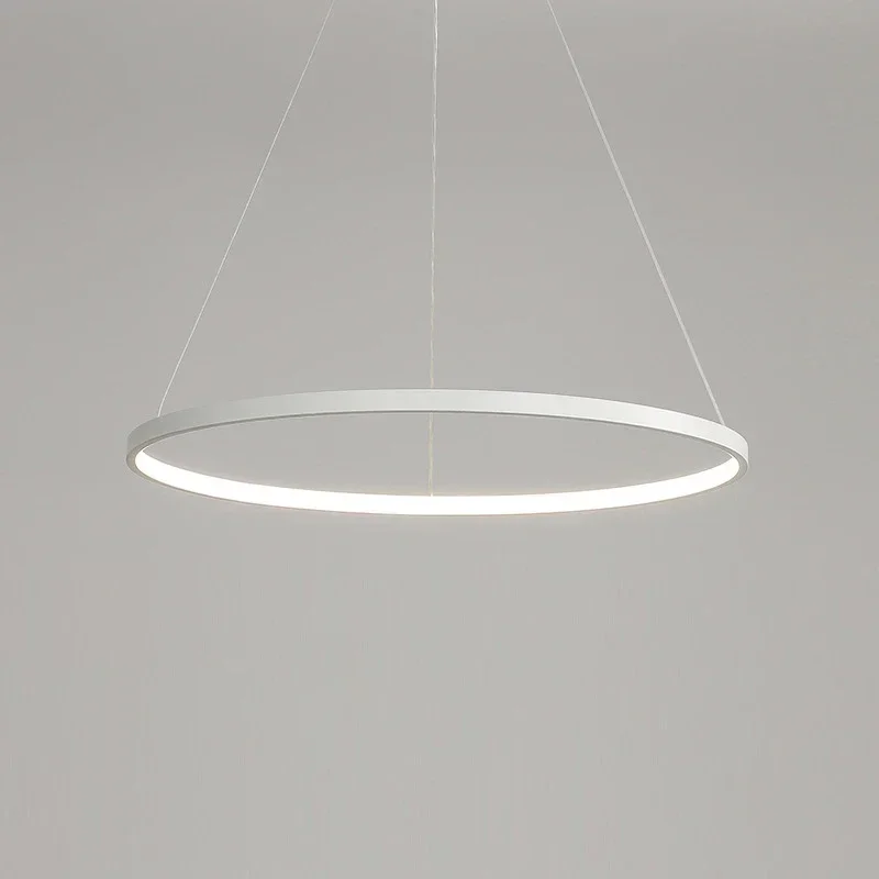 Moderne LED-Pendel leuchte für Wohnzimmer Esszimmer Schlafzimmer Villa Loft hängende Decken lampen Raum dekor Ring lampe Kronleuchter Glanz lampe