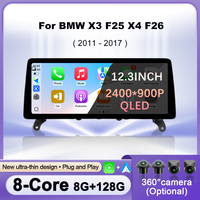 12.3 inch Navigation GPS Wireless CarPlay Car Radio Multimedia Video For BMW X3 F25 X4 F26 2011 - 2017 CIC NBT System Bluetooth
