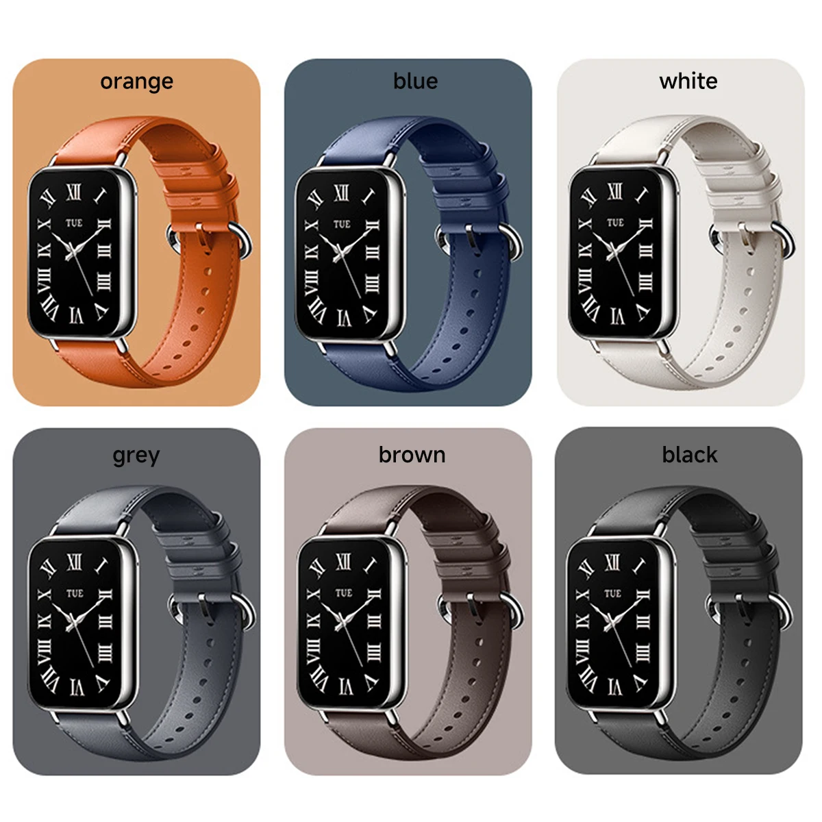 男性と女性のための革の時計バンド,交換用ストラップ,輪ゴム,Xiaomi Mi Band 8 pro,新しい