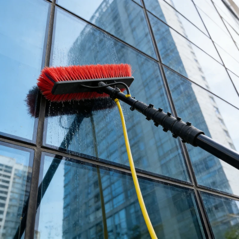 

20m Telescopic Water Fed Pole High Strength Carbon Fiber Extendable Window Cleaning Equipment