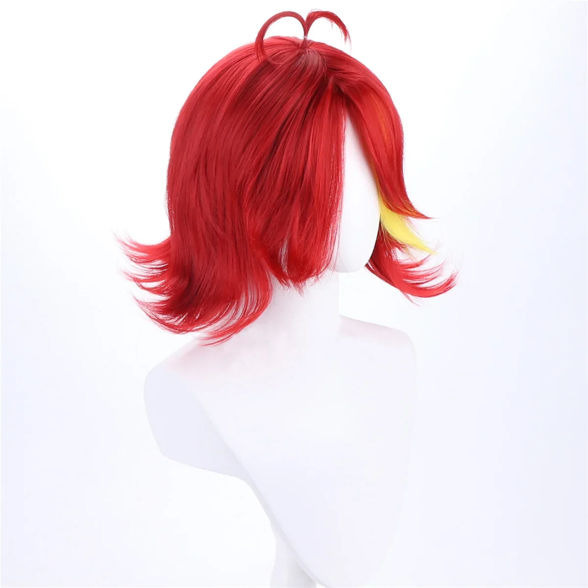 Anime Hazbin Niffty Cosplay Wig Adult Unisex Hotel Short Red Curly Heat Synthetic Hair Halloween Costume Props