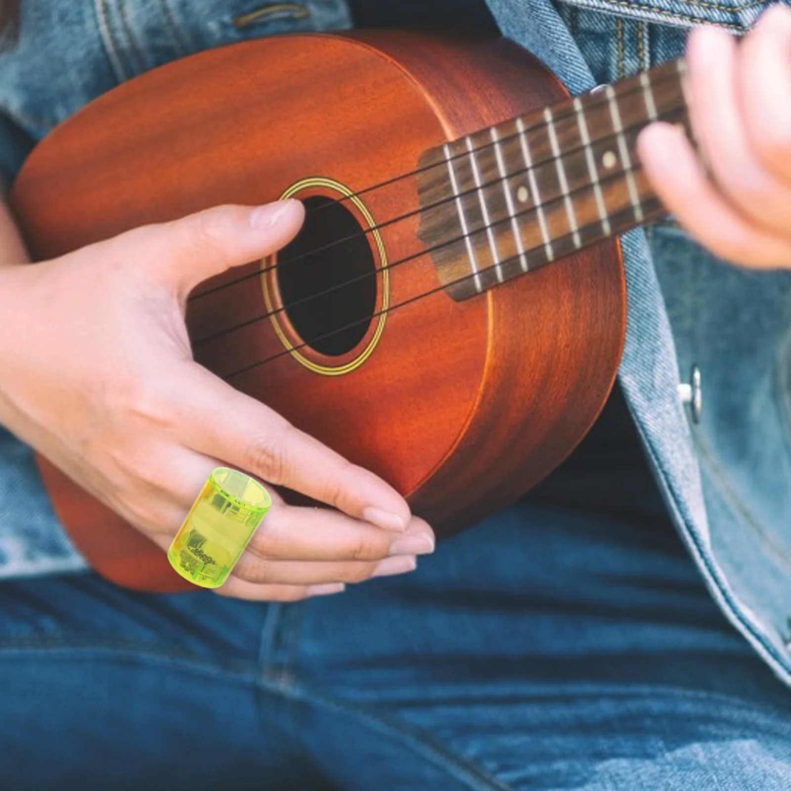 

4 Pcs Finger Maraca Bell Shaker Musical Instrument Egg Plastic Parts Cajon Banjo