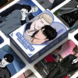 Coreano Manhwa Shutline Laser Cartão Lomo, Gillan Jake, Lua Shingun Personagens de Quadrinhos, HD Photocard, Presente Cosplay, 55 pcs por conjunto