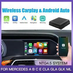 AUTOABC Wireless Carplay Adatto Per Mercedes Benz ABCE CLA GLA GLK ML Sprinter NTG4.5 Becker Modulo Android Auto Navigazione