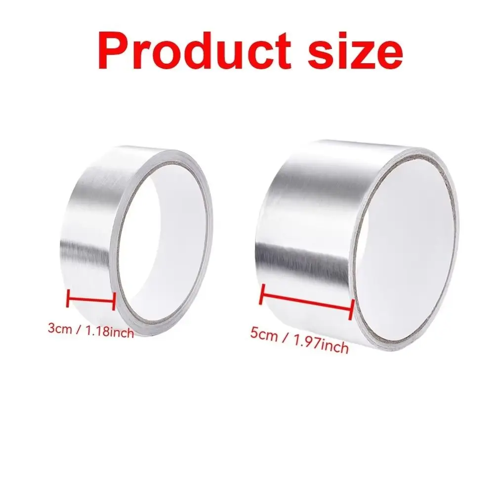 New High-Temperature Aluminum Foil Tape Self-Adhesive 30/50mm Cooktop Tape Greaseproof Tape Countertops Kitchen