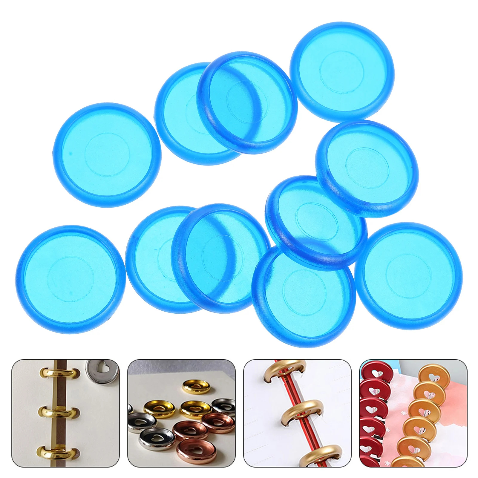 44Pcs Discbound Expansion Discs Flexible Binder Buckles for Journaling Scrapbooking Loose Leaf Snap Ring Set Book Binder Ring
