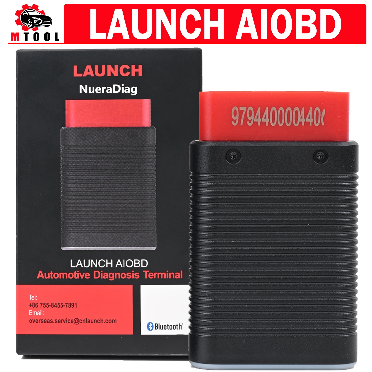 

Launch AIOBD Bluetooth Diagnostic Tool for Cars AI OBD Full-System Scan AutoSearch VIN Initiates More Functions for iOS Android