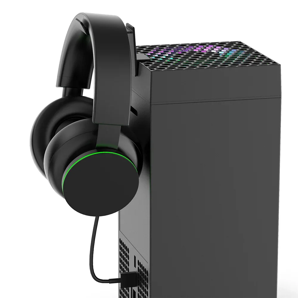 Heißer PG-XBX026A Lüfter Für Xbox SeriesX Konsole Smart Sensing Lüfter Geschwindigkeit Ändern Mit Temperatur Bunte RGB Licht Geräuscharm
