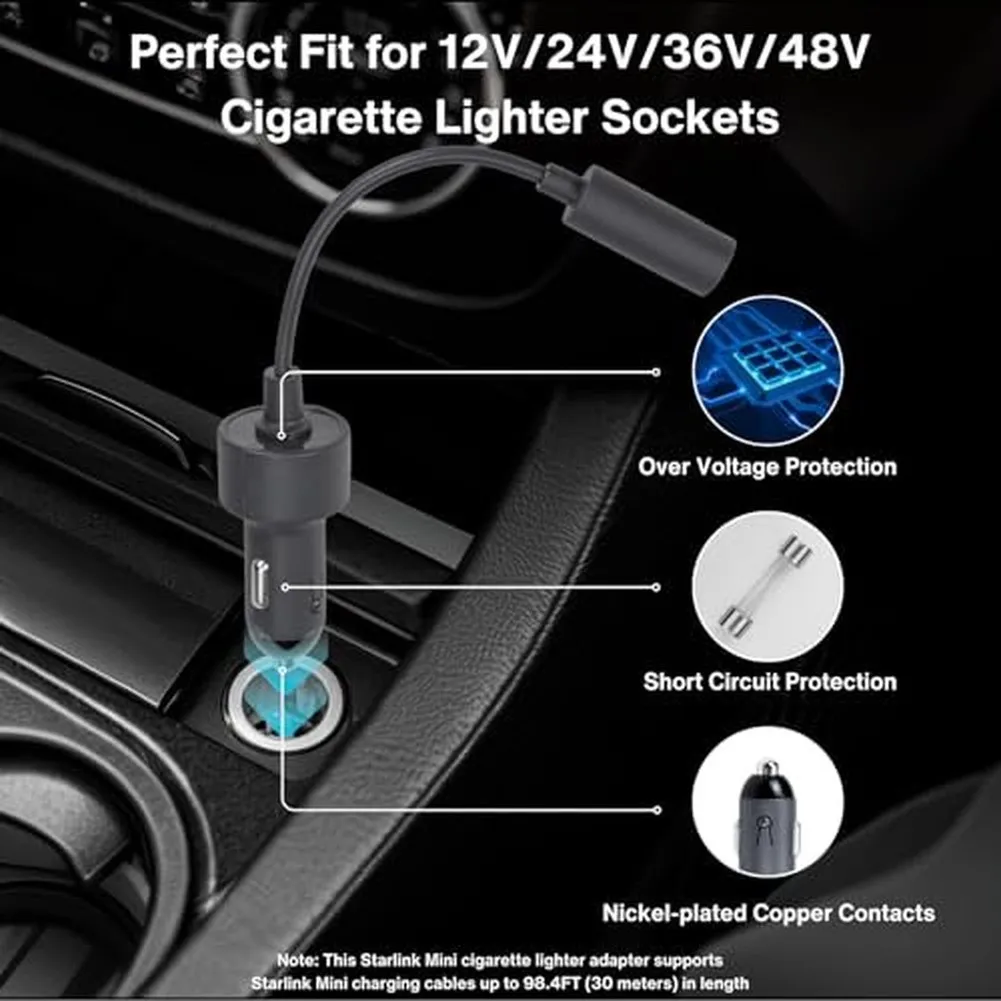 12-24V DC Converter Vehicle Power Supply For Road Trips Charging Solution For Starlink Heat Resistant Up To 90C