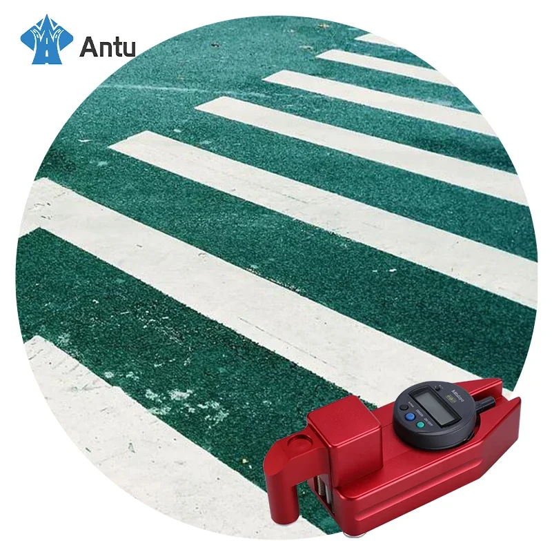 digital pavement Dry Film Road marking With Concrete Thickness Measuring Instrument digital road marking thickness gauge