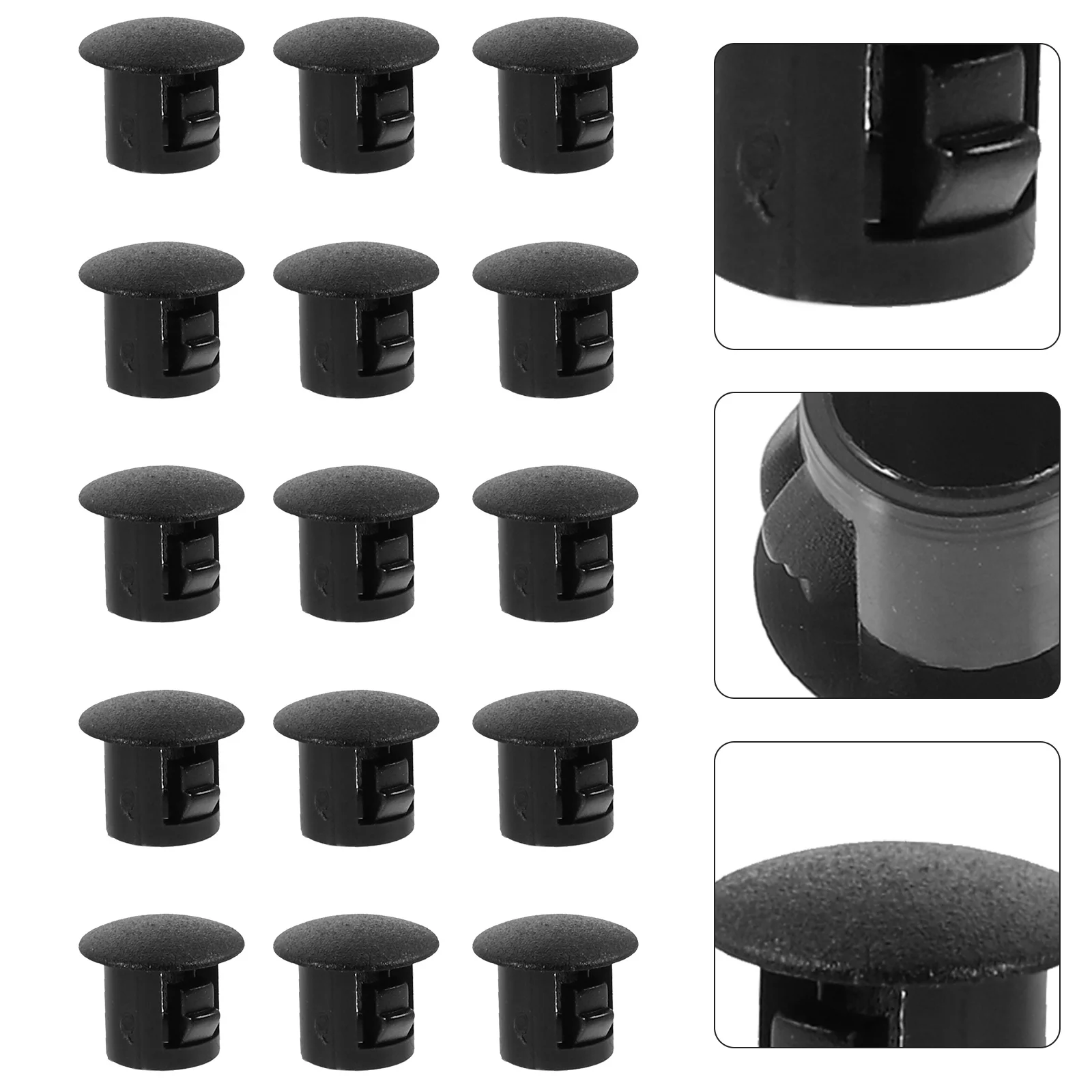 

50 Pcs Plug Drill Hole Cover Caps Screw Ceiling White Furniture Repairs Plugs Office
