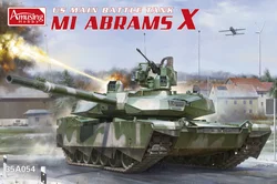 Amusing Hobby Assembled Tank Plastic Model Kit 35A054 Abrams X Future Main Battle Tank Prototype Vehicle 1/35