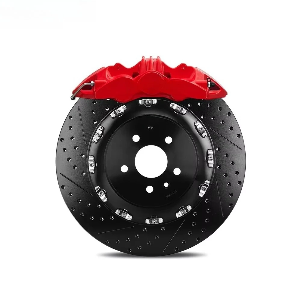 S60-PLUS Front Big Brake Kit 6 Pot One-Piece Forged Caliper 400x36mm Disc Rotor for Explorer 19/20/21inch Wheel