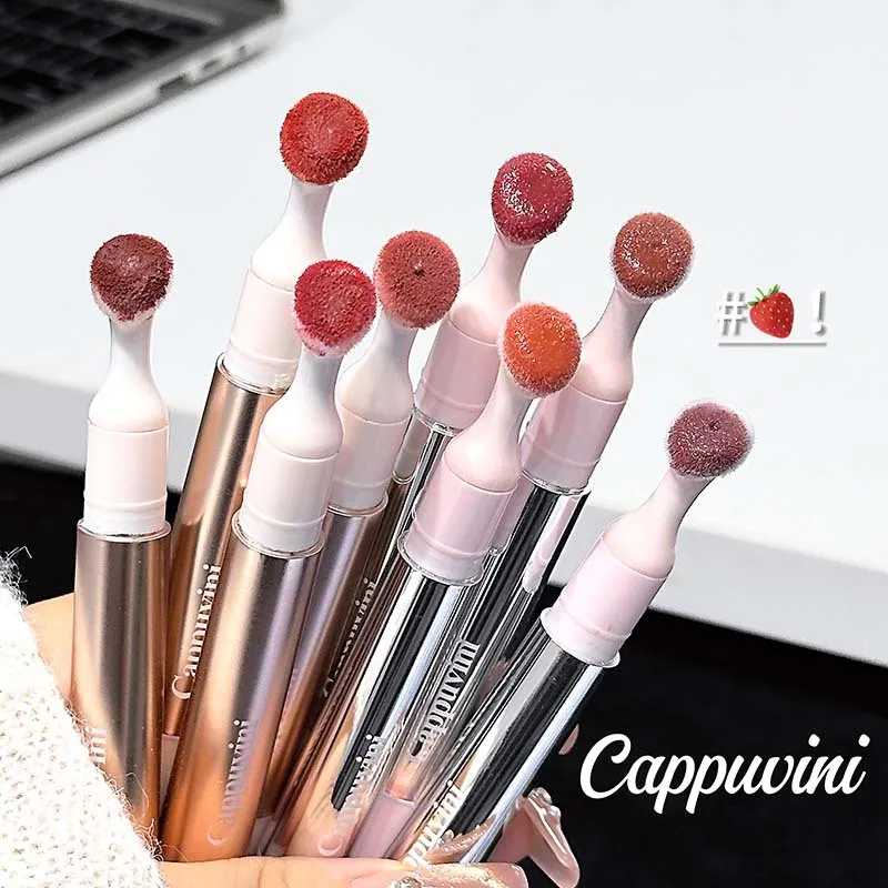 Velvet Matte Lip Gloss Mirror Nude Finish Hydrating for Student Affordable Essential Lip Makeup