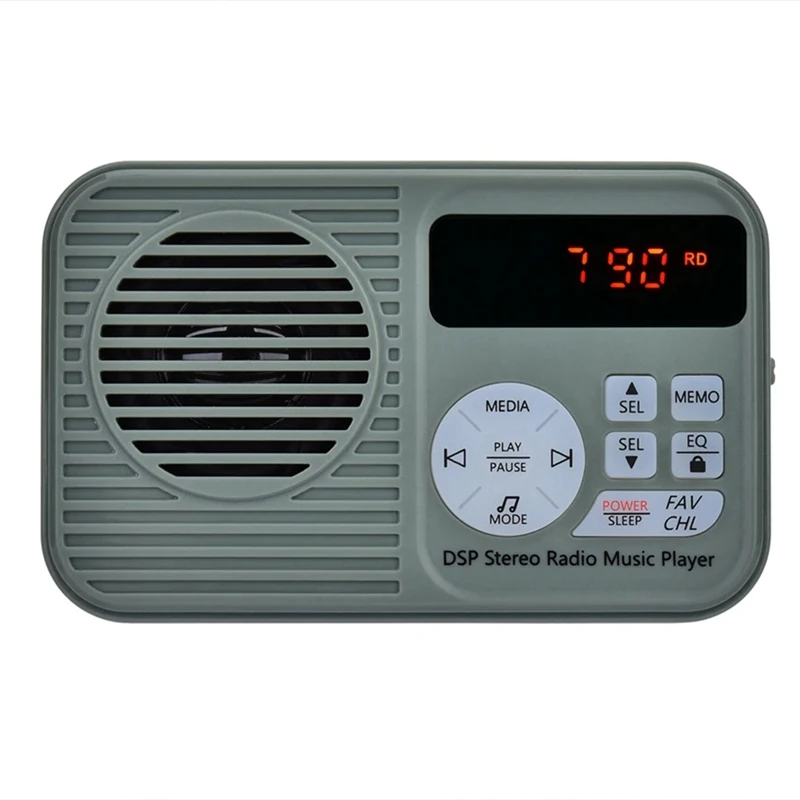 DSP Stereo Radio Mp3 Music Player High Quality Bluetooth Radio LED Digital Radio For Elderly Home Camping