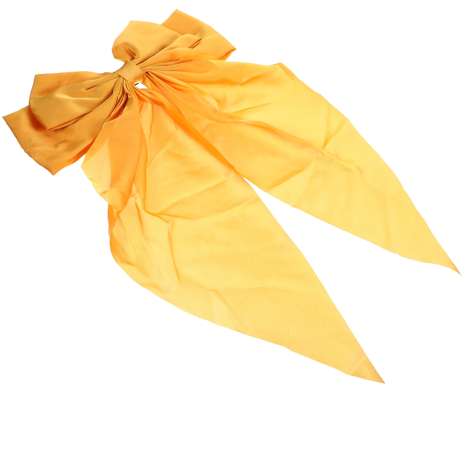

1pcs Big Bowknot Ribbon Clamp Large Hair Bows For Girls Elegant Ponytail Clips Party Wedding Halloween Accessories Silk Metal