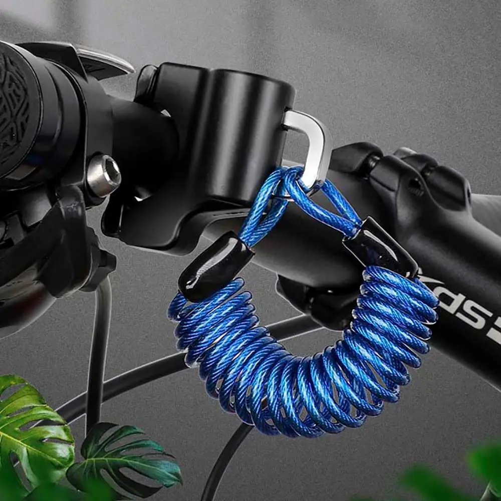 

Outdoor Bicycle Helmet Wire Rope Lock Anti-theft Mountain Bike Cycling Cable Lock Motorcycle Portable Lock Bike Rope Padlock