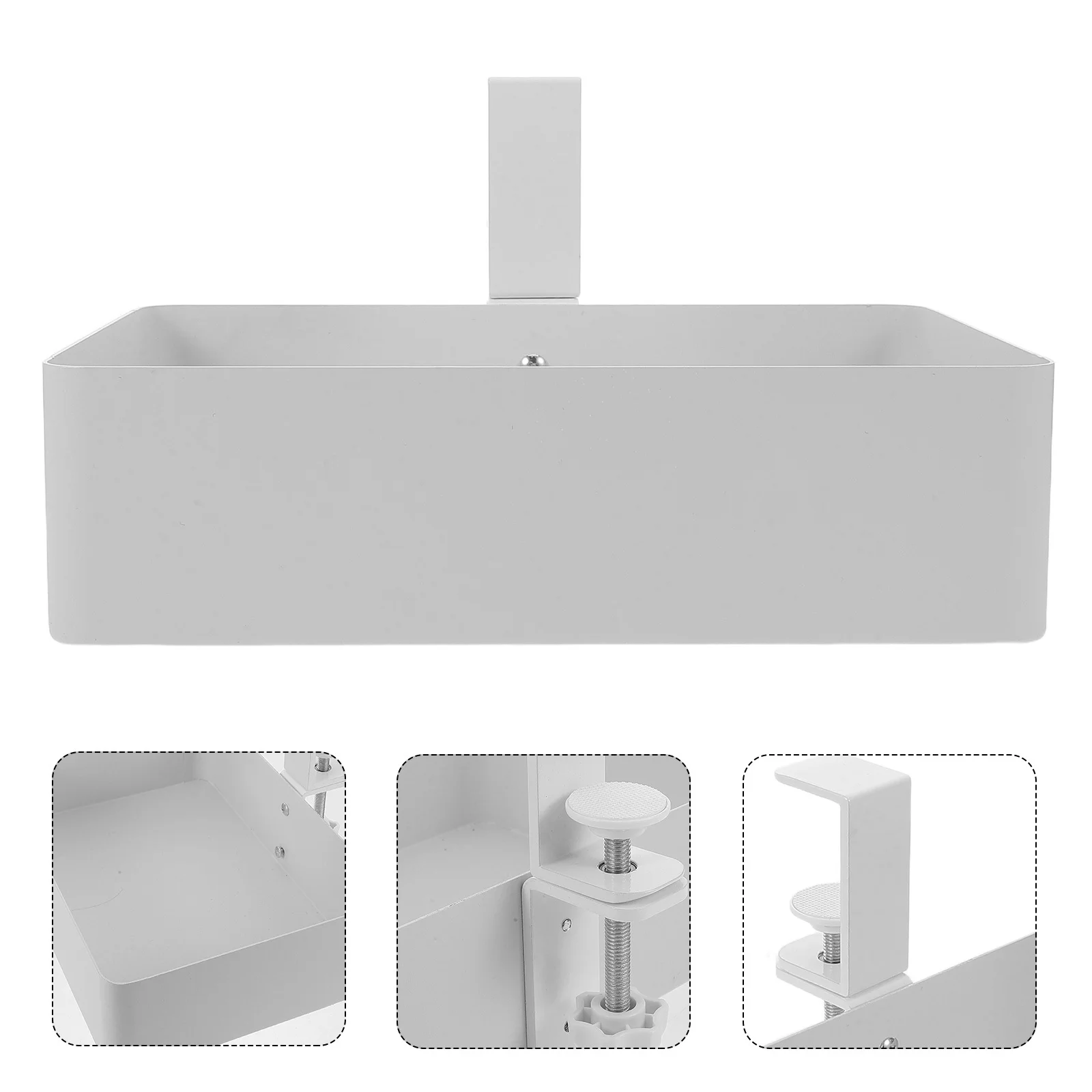 

Hidden Storage Basket Concealed Metal Organizer For Under Cabinet Bathroom Kitchen Use Space Saving Iron Shelf Under Sink