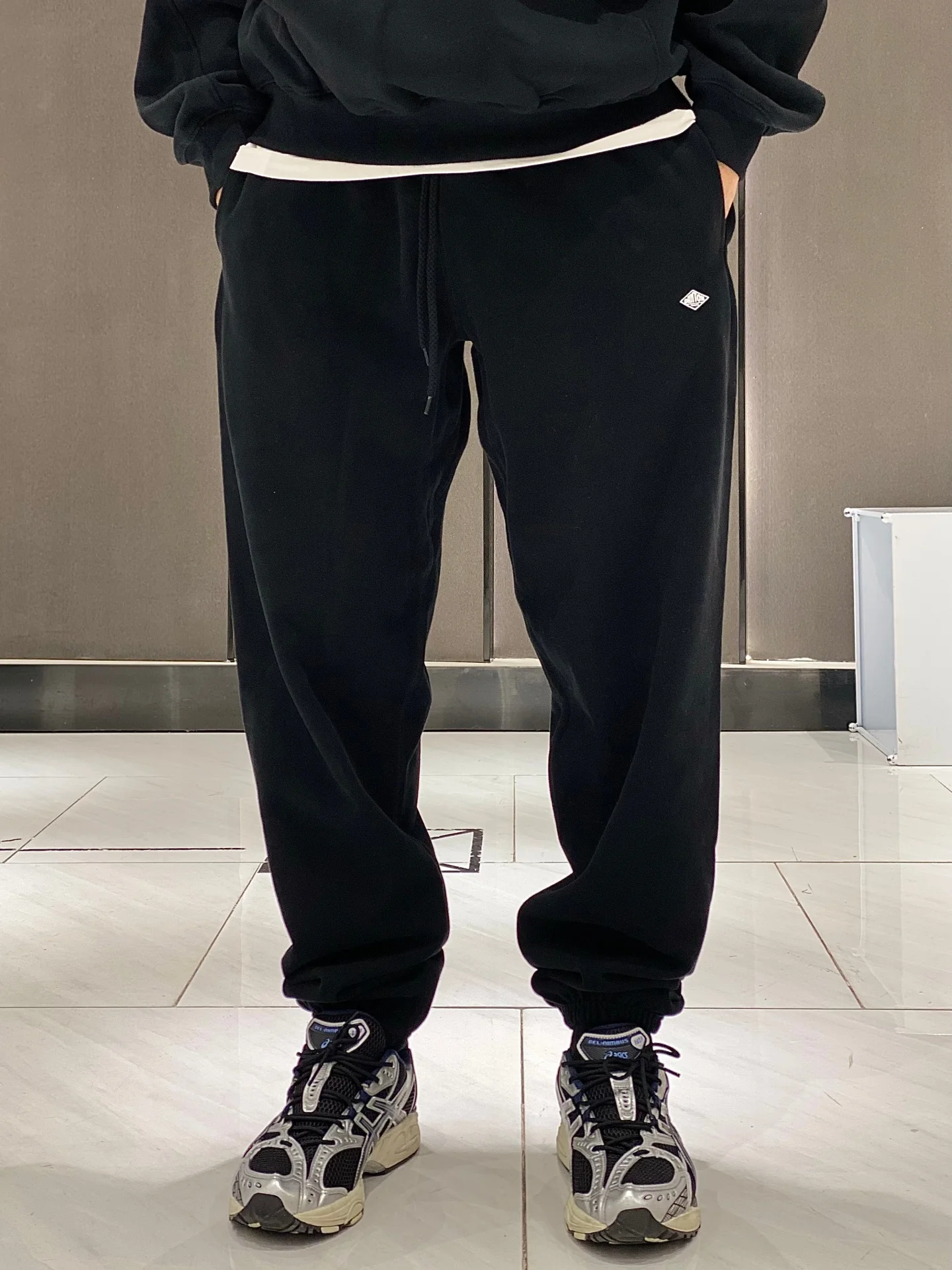 

DANTON terry plush thermal Japanese loose sports trousers