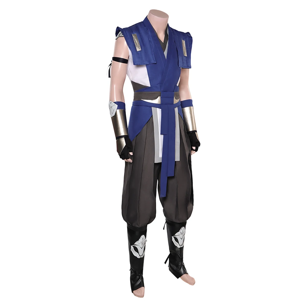 Sub Zero Cosplay Game Mortal Cos Kombat Costume Adult Men Fantasy Top Pants Mask Outfit Halloween Disguise Carnival Party Suit