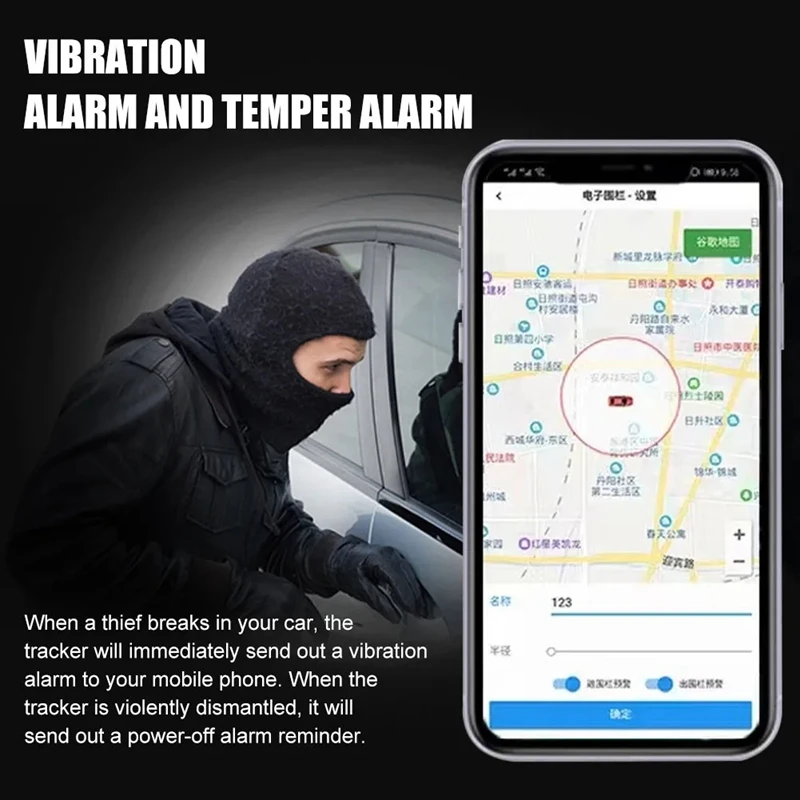 Mini traqueur GPS de voiture en temps réel, 4G, localisateur de véhicule, animal de compagnie et enfant, dispositif de suivi anti-perte, longue durée de veille, contrôle de distance (1200mAh), durable