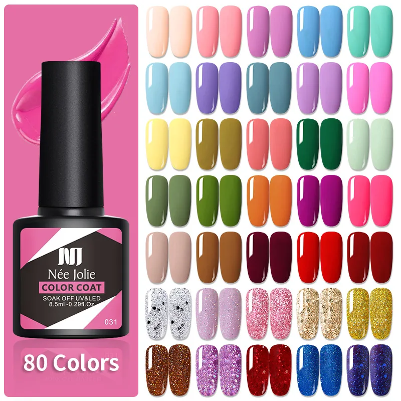 8.5ml gel unha polonês para unhas semi permanente embeber fora gel uv led vernizes base superior fosco casaco diy unha arte gel polonês 1pcs