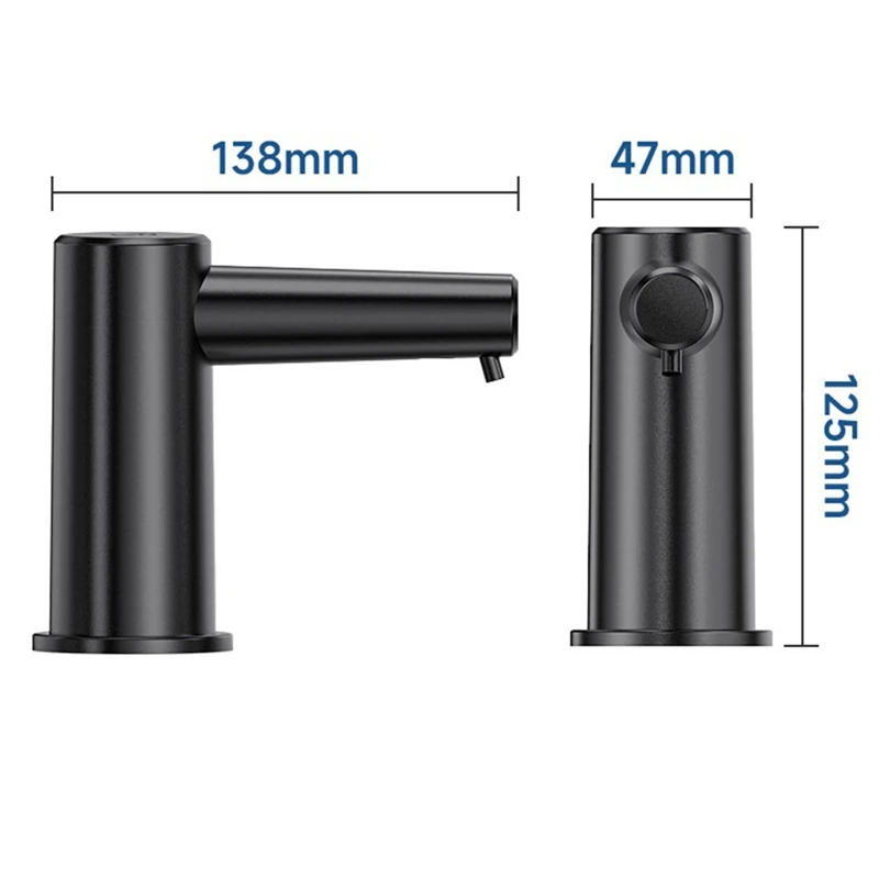 ABVJ-Countertop Sink Faucet Soap Dispenser Infrared Induction Automatic Soap Dispenser Bathroom Dispensers Liquid