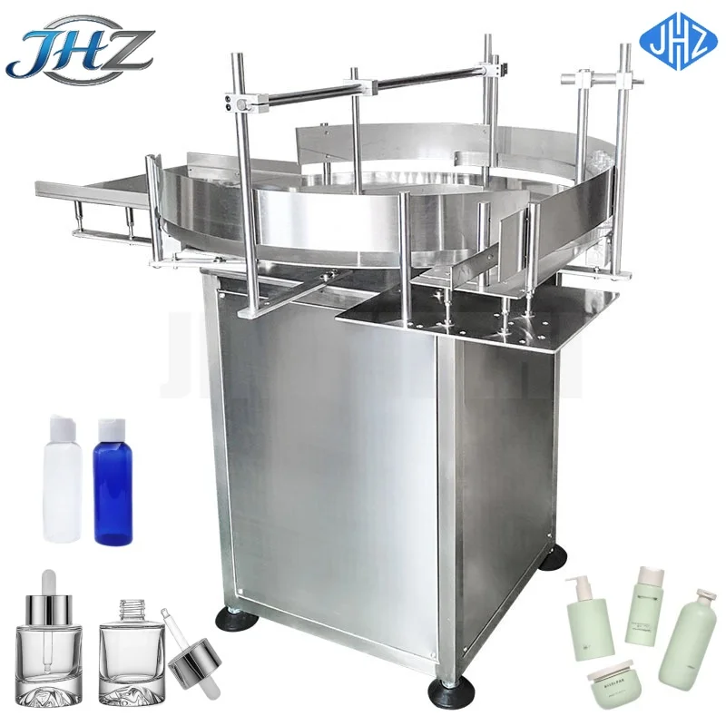 

Стол для сбора и сортировки бутылок JHZ из нержавеющей стали, роторный, для малых партий, машина для распаковки пластиковых бутылок