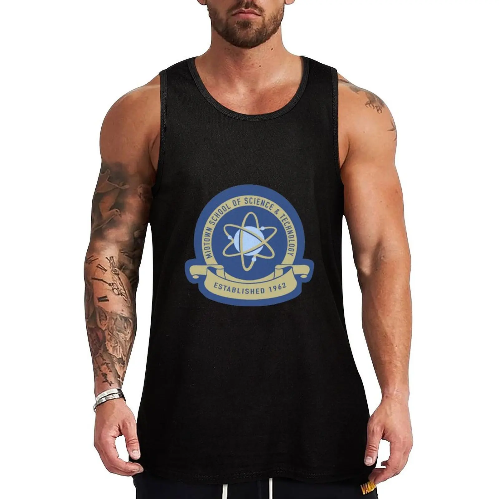 

Midtown Highschool Logo Tank Top Men's fitness t-shirt cotton t-shirts man Men sleeveless tee