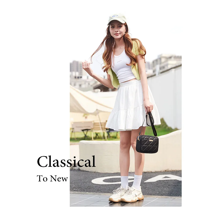 حقيبة كاميرا مطرزة بالألماس المثلث 2025 قطعة صلبة عصرية وبسيطة ذات سعة كبيرة حقيبة كتف عبر الجسم