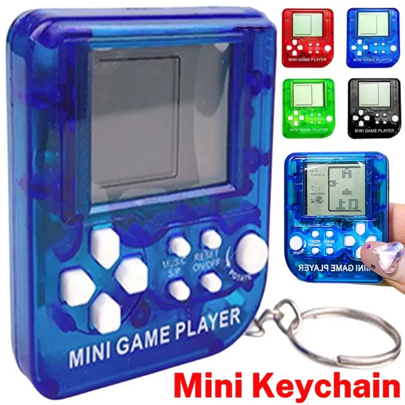 Mini Classic Video Game Machine Keychain Alloy Games Keyrings Souvenir Handbag Key Chains Keyring Jewelry Accessories Gifts