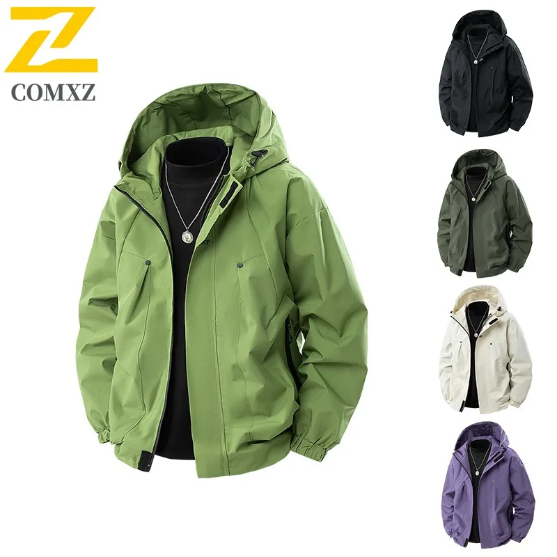 

COMXZ Valley Jacket Waterproof Windproof Outdoor Hiking Cycling Lightweight High Fashion Arcteryx Autumn Man Clothes Jackets