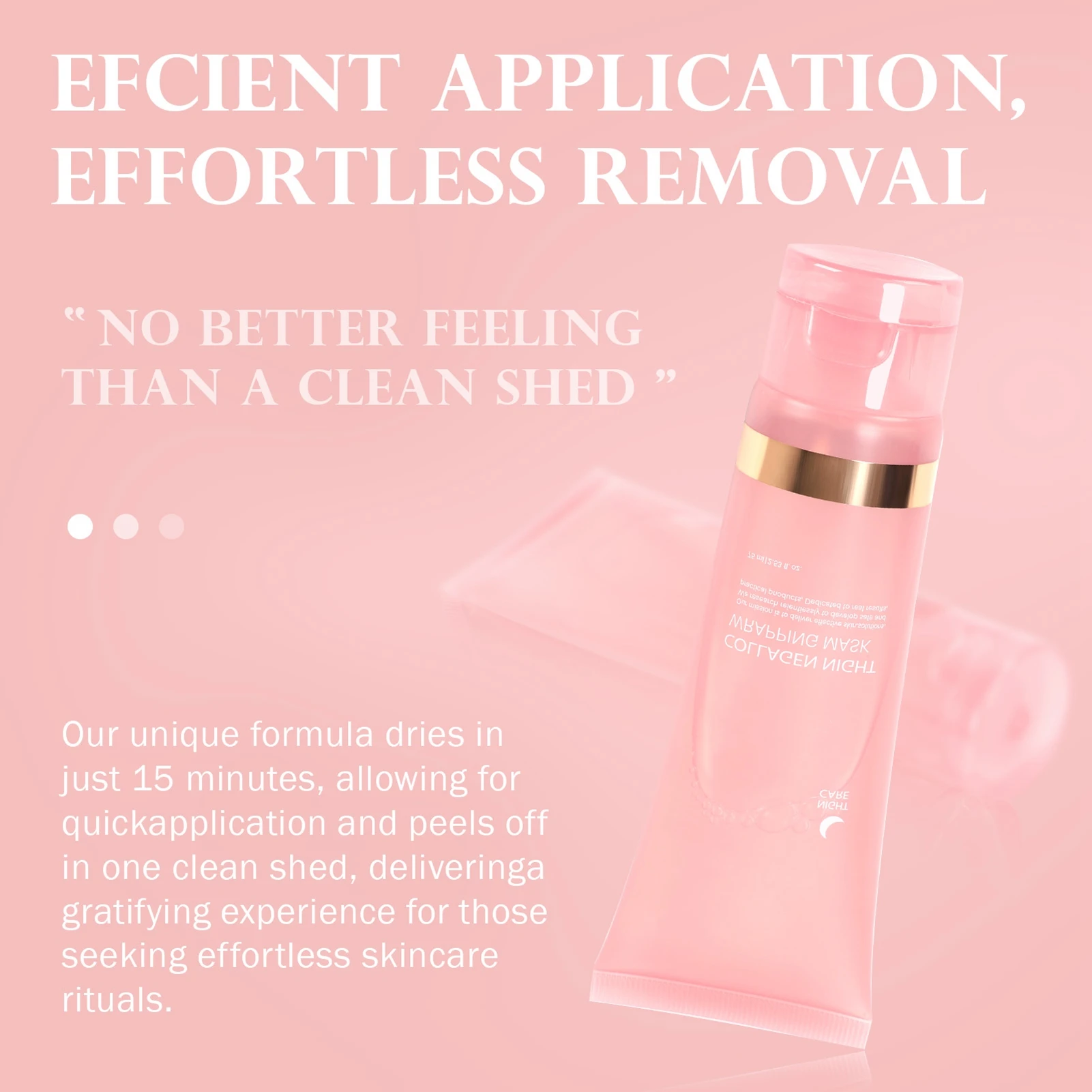 

Collagen Night Wrapping Mask Elasticity Hydration Care Overnight Peel Off Facial Mask 75ml Collagen Overnight Wrapping Mask