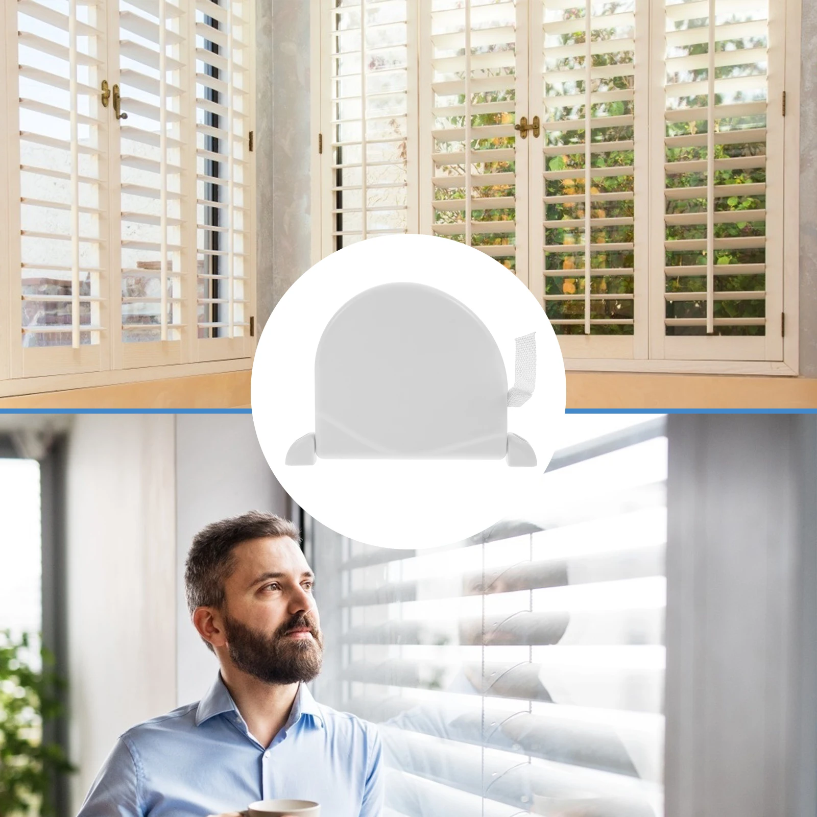 Manual Roller Blinds Shutter Box with Webbing Strap Blind Tensioner Device for Window Curtain Accessories Easy Install