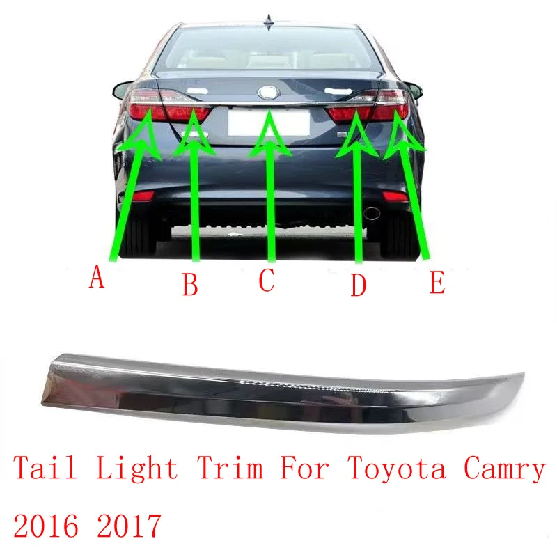 

Car accessories rear taillight lighting strip For Toyota Camry 2015 2016 2017 rear taillight electroplating strip