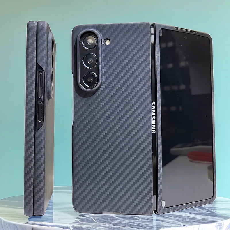 2023 New Hot Genuine Aramid Carbon Fiber For Samsung Z Fold 5 Zfold5 Folding Screen Protective Phone CASE Cover