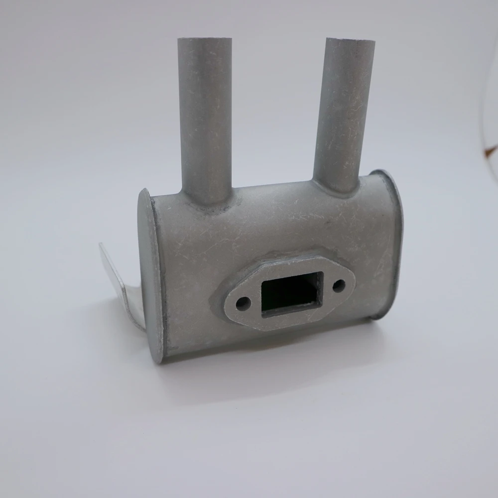 RCGF Genuine Parts!  Exhaust Pipe 6007 with cooling fin  for RCGF 60RE 60CC Rear exhaust single Cylinder Pertrol engine