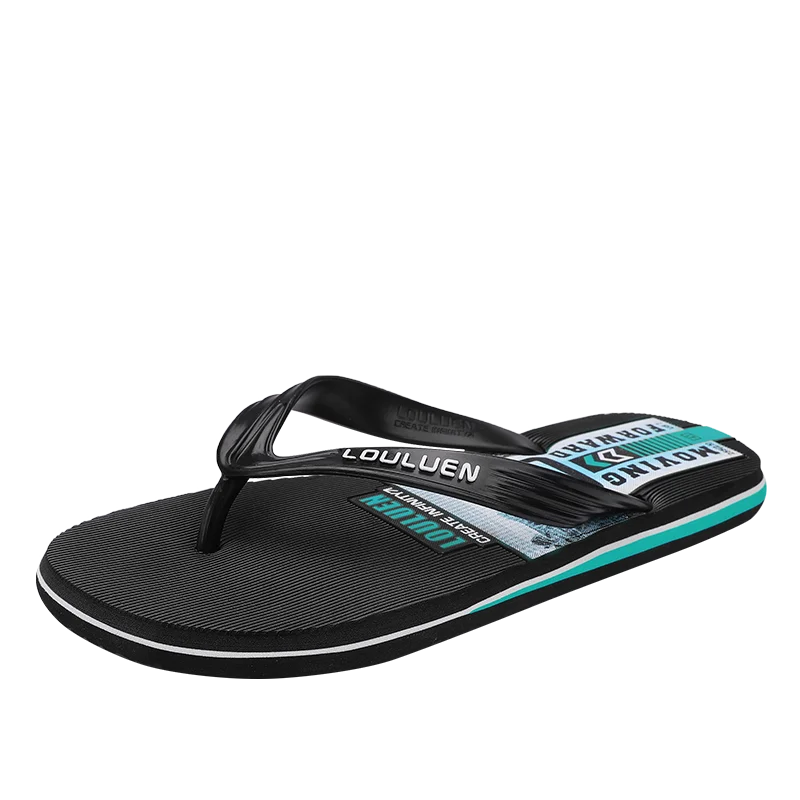 Flip-Flops Herren schuhe Sommer neue Oberbekleidung rutsch feste flache Herren Hausschuhe Mode leichte gemischte Farbe Strand Hausschuhe für Männer