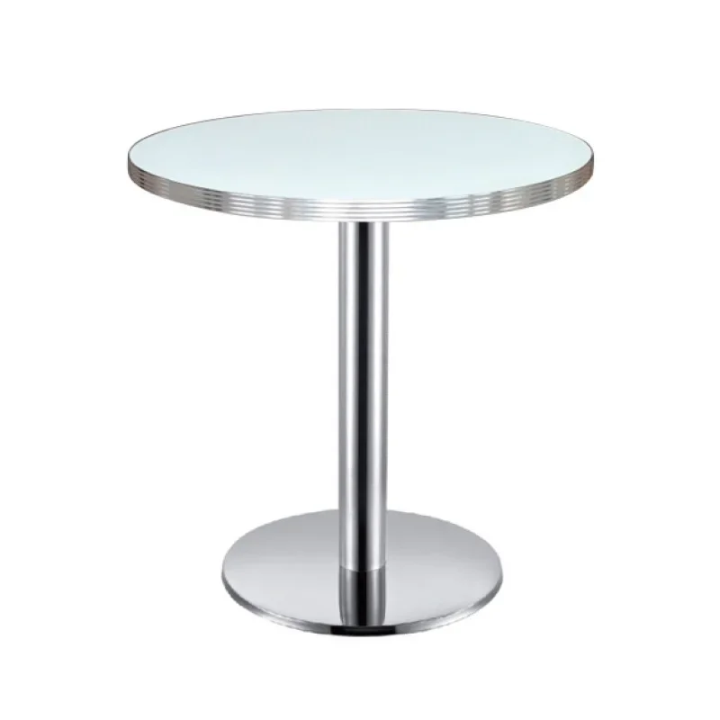 Rectangle four-person plate table, American burger fried chicken restaurant table