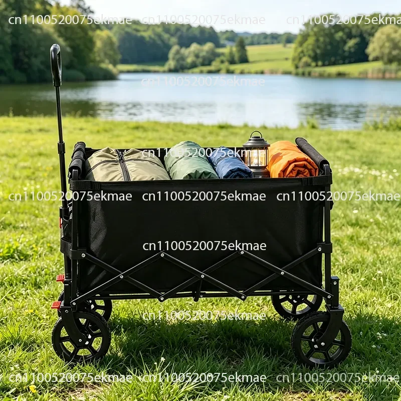 Camper trolley foldable small trailer portable stall trolley