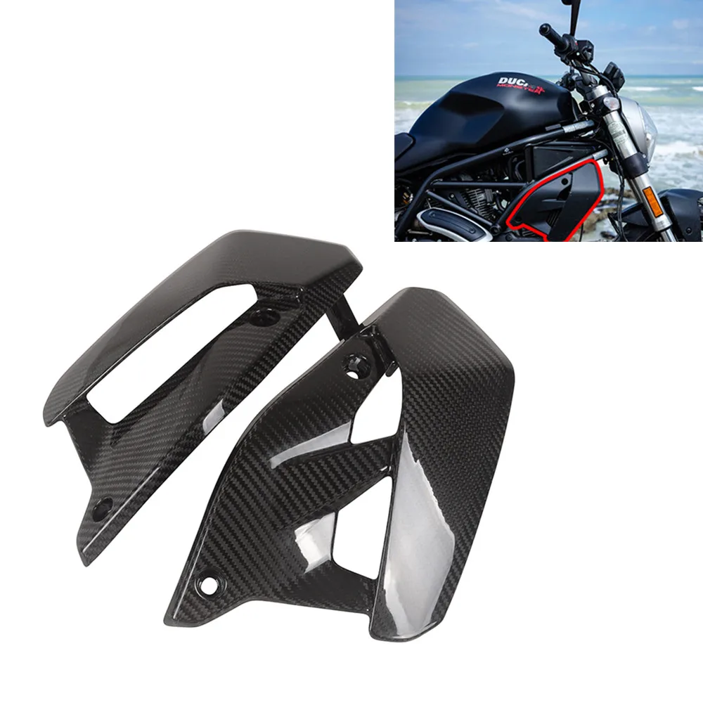 

Motorcycle Carbon Fiber Side Panel Fairing Protector Cover For DUCATI Monster 797