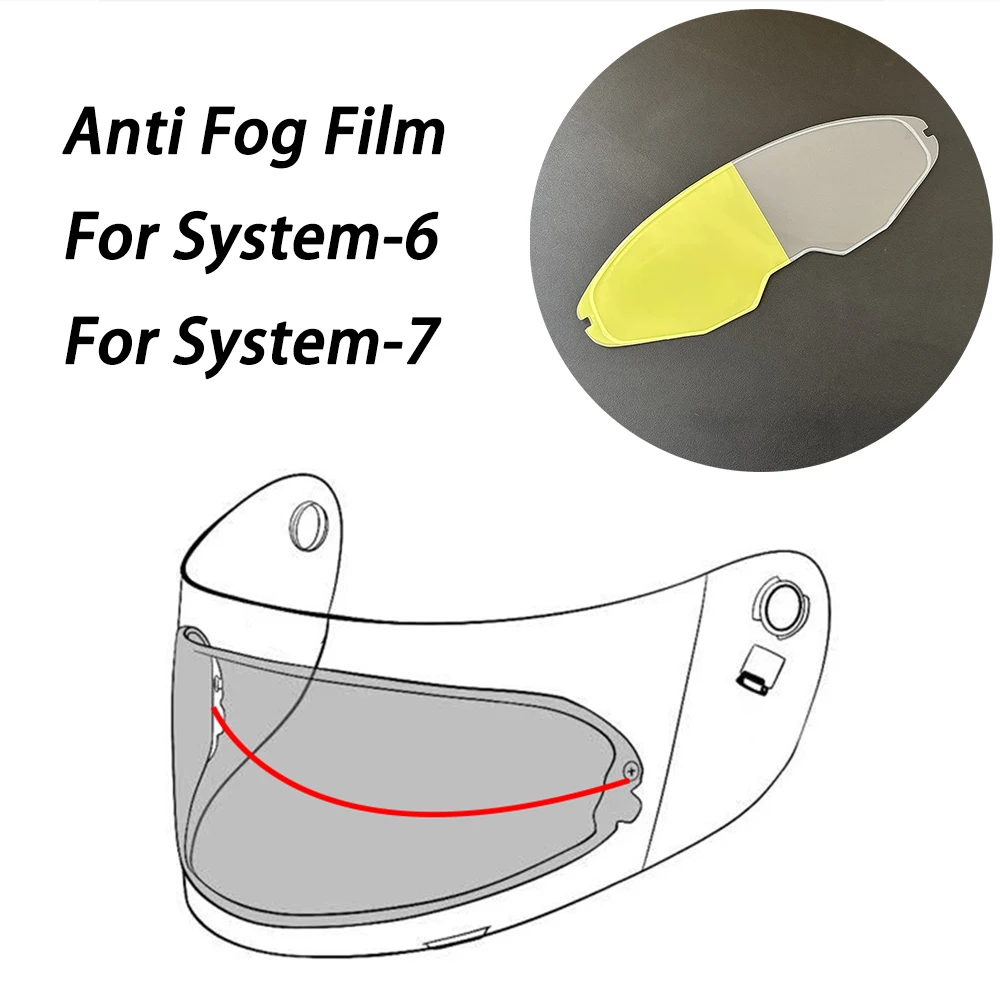 

Motorcycle Helmet Visor Insert Anti-Fog Clear Fit For BMW System-6 System 7